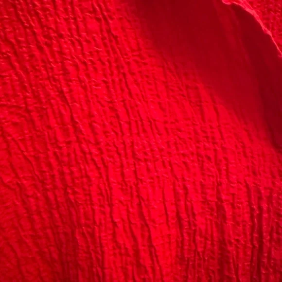 Red Casual Button Down Shirt - Picture 3 of 4